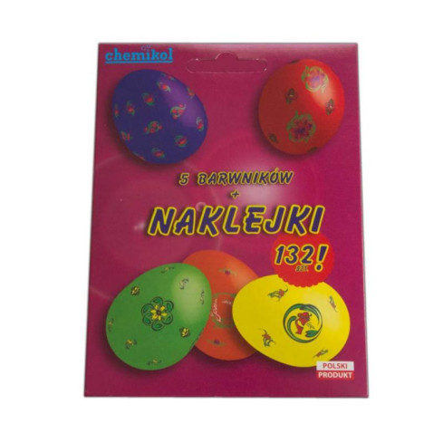 CHEM0083 AUFKLEBER+ 5 OSTEREIERFARBSTOFFE OSTEREIERFARBSTOFFE