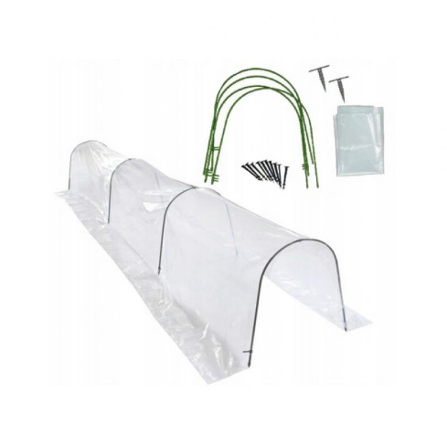 EVA5917 Mini-Gartengewächshaus, Folientunnel, Folienmaß 1,8X10M