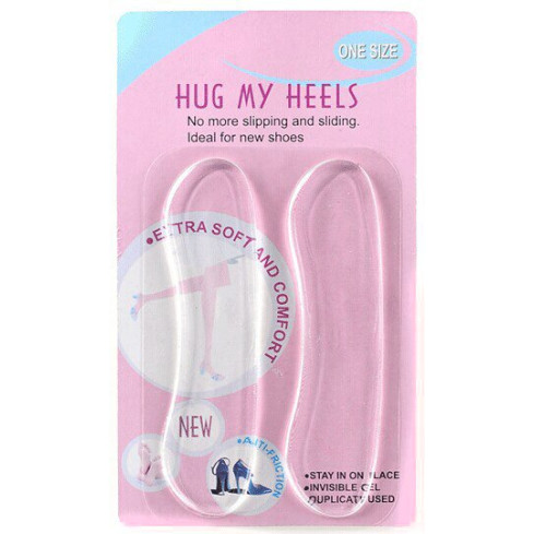 DO73 selbstklebende Schuh-Gel-Clips Paar 2 Stück Einlegesohle für Fersen