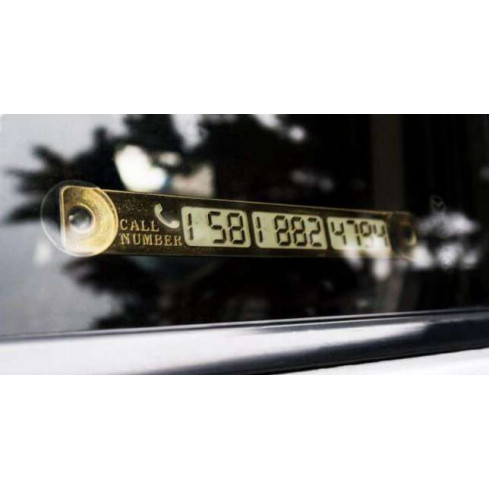 NN73 Parkovací značka s telefonním číslem na čelní sklo