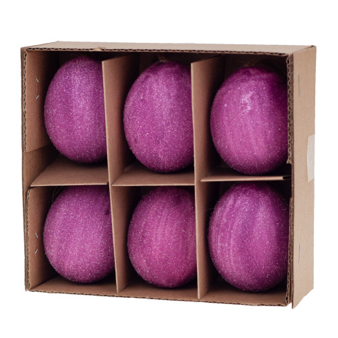 208JF-3020 Dekorative Eier 6 Stück Ostereierschalen