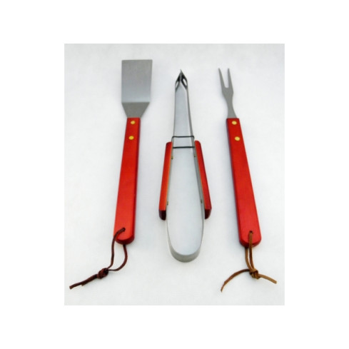 TV71 Grillset Zange, Gabel, Spachtel