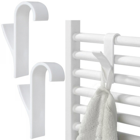 TG67249 Handtuchhaken für Heizkörper, Bademantel, Handtuchhalter, Handtuchhalter Set mit 2 Handtüchern