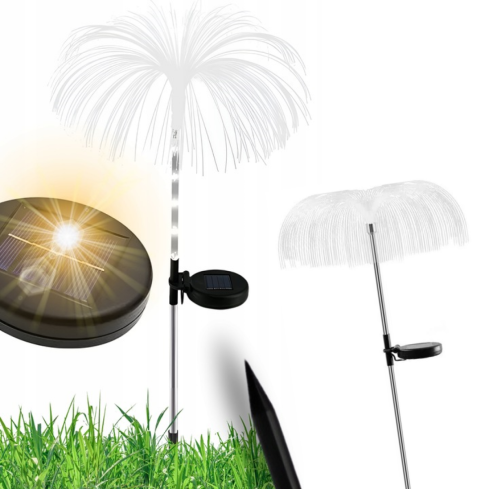 TG71397 Solar LED Garden Lamp, 2-Pack, Jellyfish Stake Light