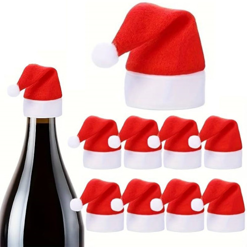 TG52960 10x MICHAEL'S HAT für Flaschenbesteck Weihnachtliche Tischdekoration