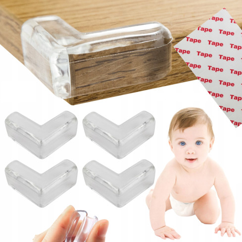 TG56543 TISCH ECKENSCHONER SILIKON KANTENSCHUTZ 4ER SET