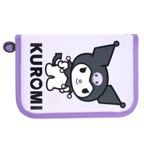 KUR2 SCHULE FEDERMÄPPCHEN KUROMI SANRIO OHNE AUSSTATTUNG DOPPELKLAPPE LILA ORIGINAL ST.MAJEWSKI