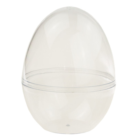 TG60438 ACRYL-EI TRANSPARENTES KLAPP-EI 15CM KUNSTSTOFF STEHEND