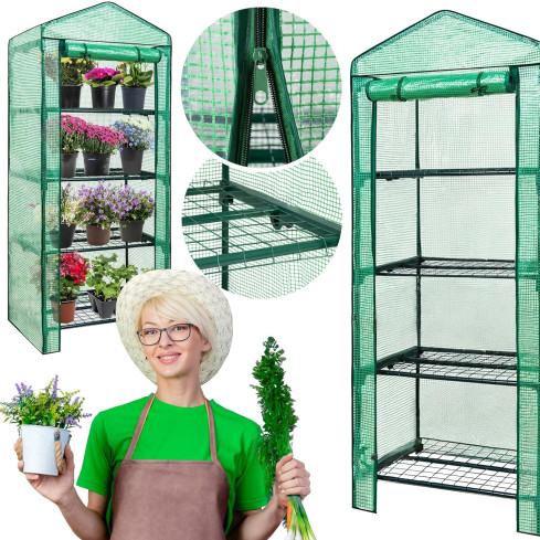 TG71365 ZAHRADNÍ BALKONOVÝ Stojan 4 police 160x70x50cm UV4 pro BALKON FOLIAK