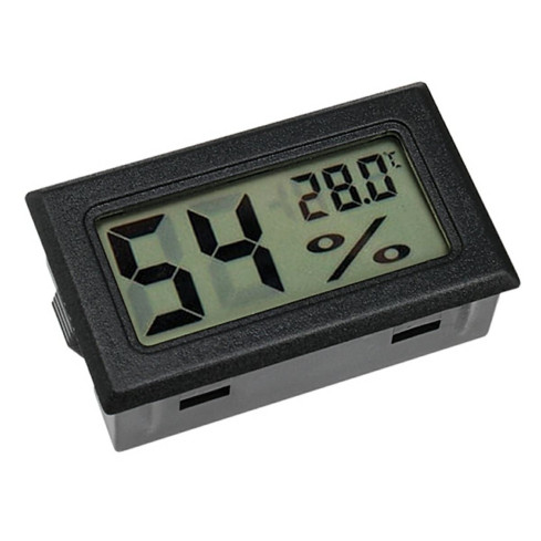ZW37 LCD Hygrometer and Thermometer, Electronic Terrarium Humidity Meter