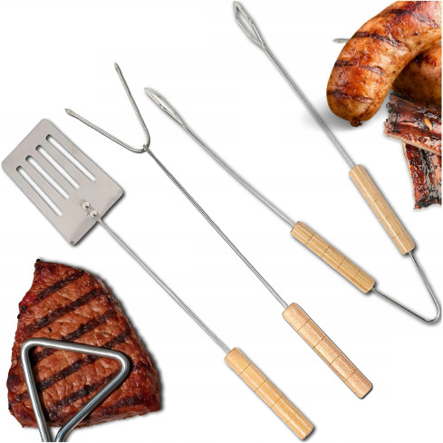 TG72010 GRILLBESTECK-ZUBEHÖR-SET 3-TEILIG GRILL