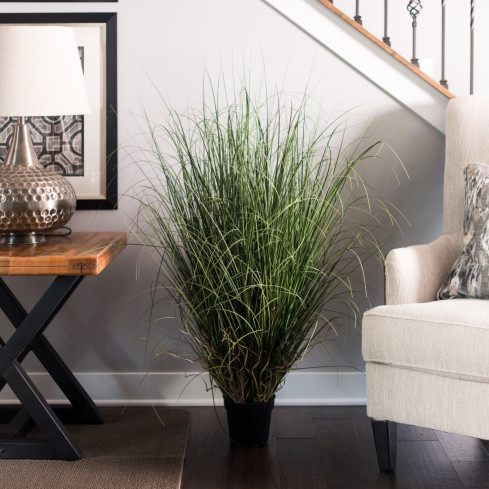 CV06319 GROSSES 85CM KUNSTGRAS IN EINEM FEY-TOPF