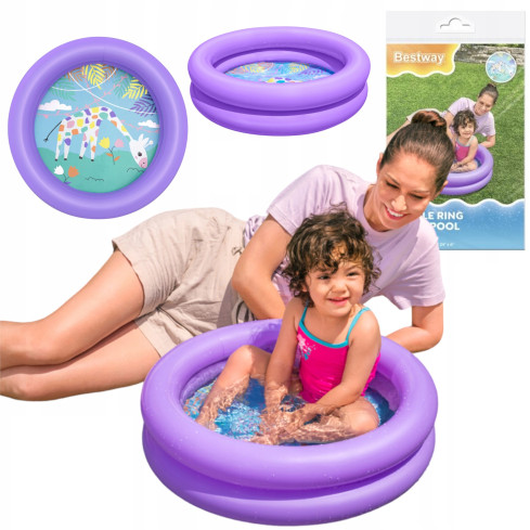 51061 Bestway Inflatable Kids' Paddling Pool 61x15cm + Patch