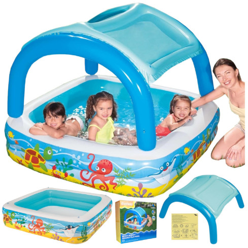 52192 Inflatable kiddie pool with canopy – Bestway