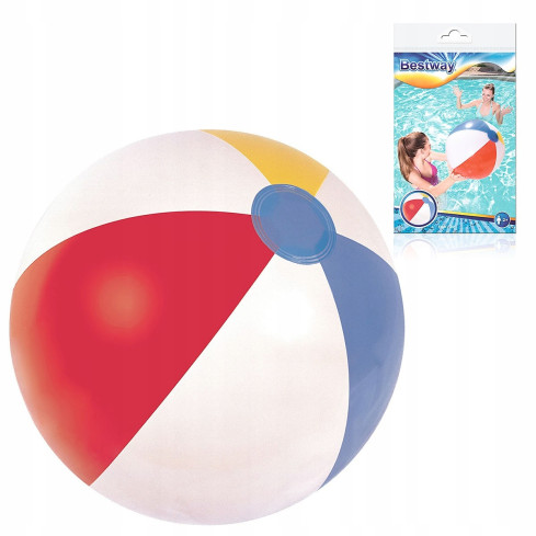 31021 Bestway Large Striped Inflatable Beach and Garden Ball, 51 cm
