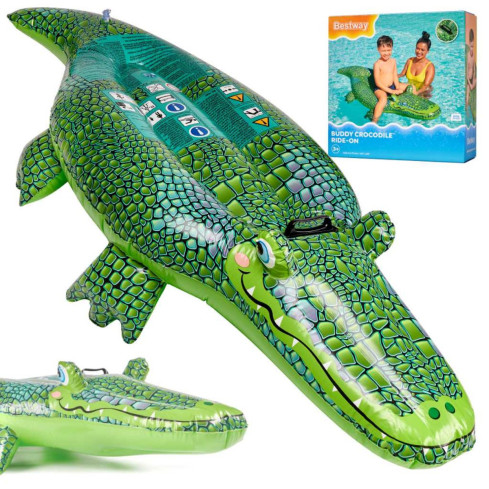 41477 Bestway Large Beach Crocodile Inflatable Swimming Mattress