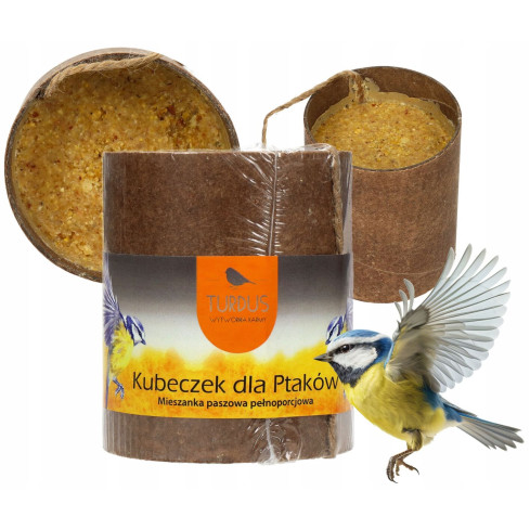 KELÍMEK S KRMIVEM PRO PTÁKY TURDUS 400G VYSOCE ENERGETICKÉ ZIMNÍ KRMIVO