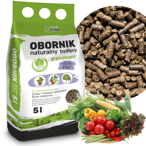 BIO17 Natural Cattle Manure, Granulated, Organic Fertilizer in Granule Form, Optima 5L Biovita