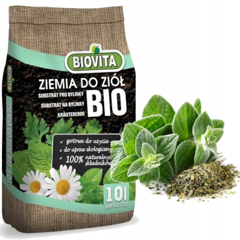 BIO30 biovita soil, organic potting mix for herbs, natural, 10 L