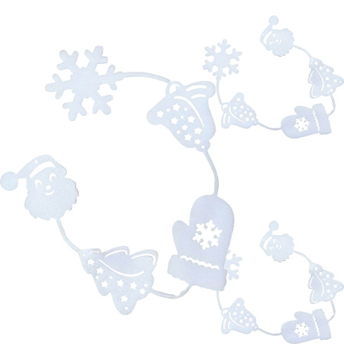 C121072 WEIHNACHTLICHE FENSTERDEKORATION POLYSTYROL WANDKETTE