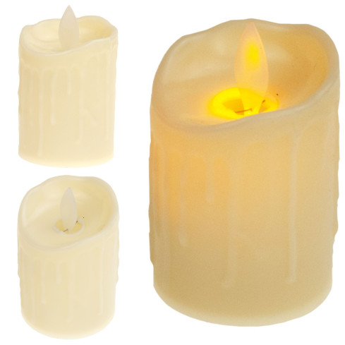 C61801 LED-KERZE MIT FLAMMENDEM LICHT Nachfüllpackung für kerzenähnliches Wachs