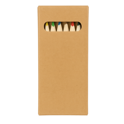 TG81341 BLEISTIFT BUNTSTIFTE 6PCS WERBEGESCHENKE KOSTENLOSER AUFDRUCK