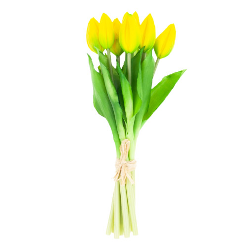 CV08289-4 TULIPS BUNCH Gummi FLOWERS als Live-Lux 9pcs