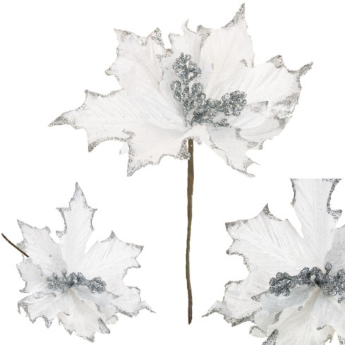 CV09145-1 BETHLEHEMIC STERN AUF PIK POINSECTION WEISS GEBROCHEN DEKORATIVE STRASSE