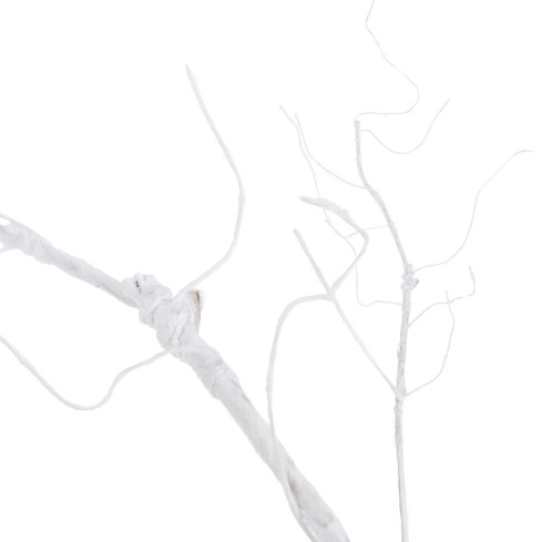 CV13601-1 DEKORATIVER ZWEIG DEKORATIVER ZWEIG FÜR VASE KÜNSTLICHE WEISSE FLEXIBLE RINDE
