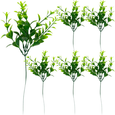 CV14404 Sanddorn Heidelbeere Bouquet EUKALIPTUS Dense Sprigs 6pcs für Ostern Dekorationen