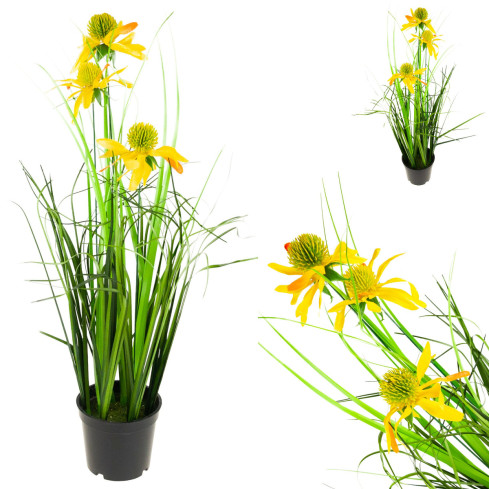 CV15393 KUNSTGRAS RUDBECKIA KAMILLE DEKORATIVES GRAS