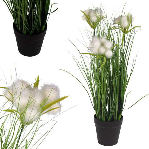 CV17514 Artificial Pampas Grass in a Pot