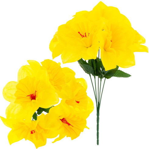 CV22105 NARZISSENSTRAUSS 5PCS KÜNSTLICHE DEKORATIVE BLUMEN NARZISSEN NARZISSEN IM STRAUSS