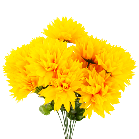 CV23704-3 WEIHNACHTEN BUNCH VON 12 KUNSTBLUMEN 50CM gelb