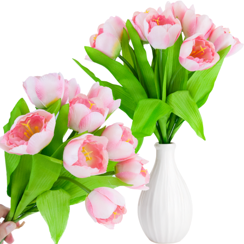 CV27020-5 TULIPAN BUNCH X9 rosa