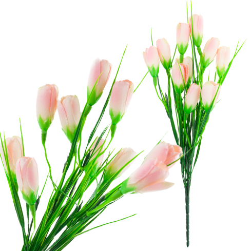 CV27023-2 Powder-Pink Crocuses: A Bouquet of Crocuses, Artificial Flowers, Spring Decoration, Vase Arrangement