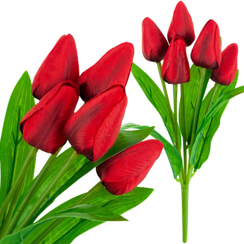 CV31225-5 TULPENSTRAUSS SCHÖN WIE LEBEN TULPEN ROTE BLUMEN X5