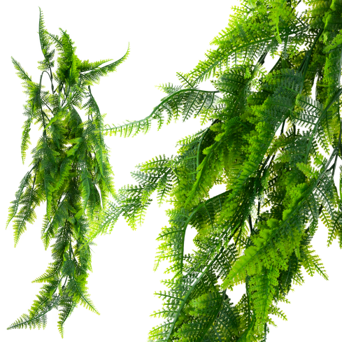 CV32617 Artificial Fern Hanging Plant, 85 cm, Dense, Decorative Indoor Hanging Plant