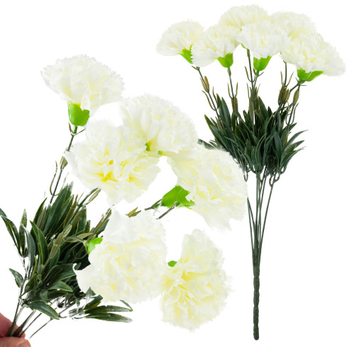 CV33067-1 NELKEN STRAUSS NELKEN DICHTE ZWEIGE BLÄTTER STIELE BLUMEN WIE LEBENDIG