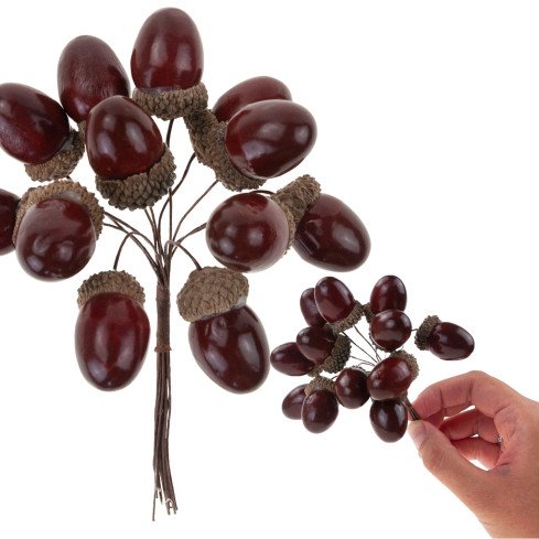 CV33939 EICHELN KÜNSTLICHER DEKORATIVER ZWEIG FÜR EIN SCHILFROHR WIE EIN LEBENDER