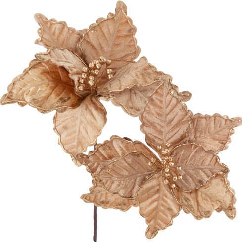 CV34186-3 STERN VON BETHLEHEM BLUME WEIHNACHTSSTERN FÜR WEIHNACHTSBAUM GROSS AUF FEDER SCHILF