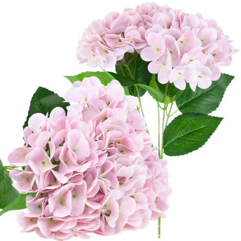 Hydrangea bouquet, artificial flowers, real touch, realistic, pink