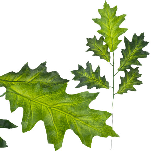 CV37331 ZWEIG EICHENBLÄTTER KÜNSTLICH FÜR BLUMENSTRAUSS ZUSAMMENSETZUNG ALS LIVE FÜR BLATT SCHILF