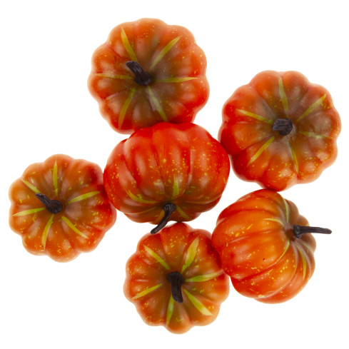 TG72992-2 KÜNSTLICHE KÜRBISSE 6-TEILIG HERBST HALLOWEEN DEKORATION SET
