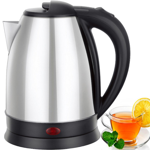 HH42 ELEKTRICKÁ konvice bezdrátová 2 nerezová INOX 2000w velká stříbrná