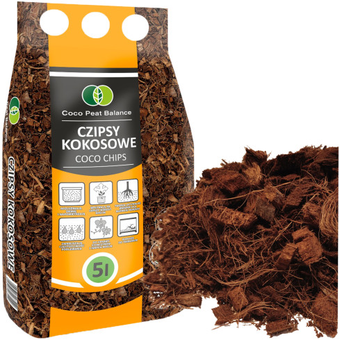 BIO3 BIOVITA COCO CHIPS 5L SUBSTRAT HOLZSCHNITZELFASER FÜR BLUMENPFLANZEN