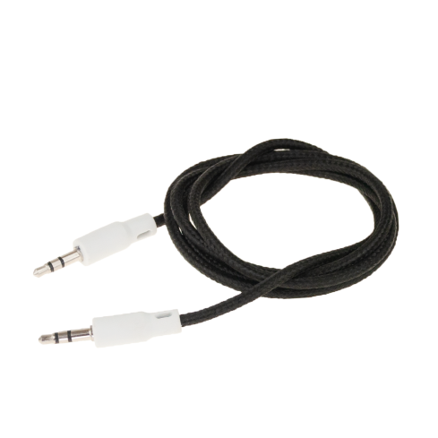 DD75 AUDIO KABEL AUX MINI JACK 3,5 mm MALE KONEKTORY 1 m NEKONEKTOROVATELNÝ