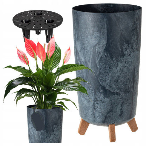 DGTL240E-425u Gracia Tubus Slim Concrete Effect Planter