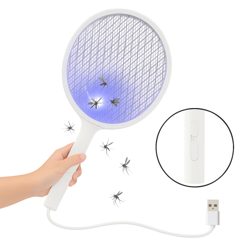 LAR0459 TLAPKA TLAPKA INSEKTICID 2V1 S UV DIODOU USB DOBÍJECÍ