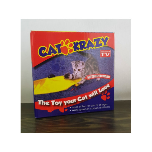 MJ11215 Hračka pro kočky s unikajícím ocasem na baterie